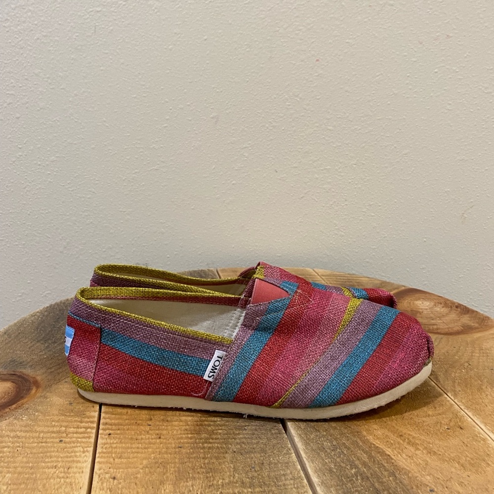 Womens Striped Toms Size 9